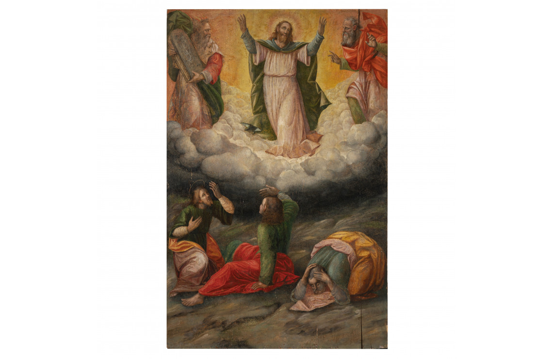 Umbrian school of the 16th century Christ between Elijah… - auctions ...